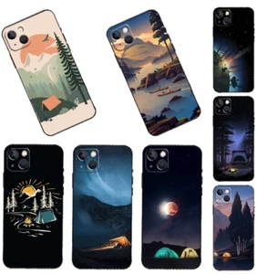 Nature Camping Travel Mountain Coque Cover Case For Iphone 16 Pro Max 15 14 13 - Photo 1 sur 15