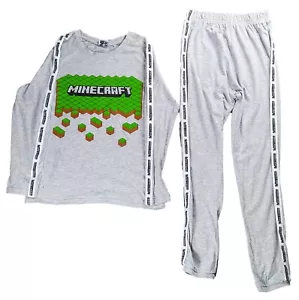 George Minecraft Boys' Tracksuit - Grey - Size 11-12 Years - Excellent - Picture 1 of 6