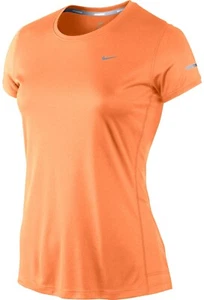 NEW! NIKE [S] Women's DRI-FIT Miler Running/Yoga/Gym Shirt-Orange 519829-824 - Picture 1 of 1
