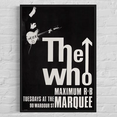 THE WHO 'Marquee Club' 1964 Weekly Tuesday Appearances Concert Poster, 20"x30" - Image 1 of 4