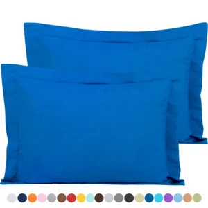 Paquete de 2 almohada de microfibra cepillada funda de almohada suave 21 colores disponibles - Imagen 1 de 69
