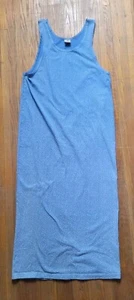 Vintage Varsity Sport Sheath Dress Womens Medium Blue Small Floral Print 90s Y2K - Picture 1 of 7