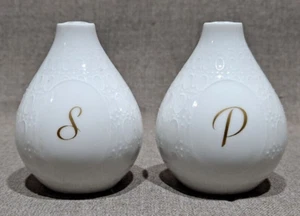 Pair Rosenthal China Romance White Salt and Pepper Shakers - Picture 1 of 4