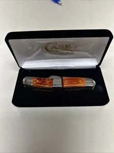 CASE XX #27010 JEEP CHESTNUT BONE PEACH SEED MEDIUM STOCKMAN SS - Picture 1 of 7