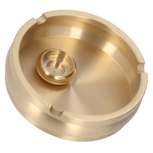 Brass Ashtray Handcrafted Modern Stylish Style Easy Cleaning Portable Decorative - Picture 1 of 12