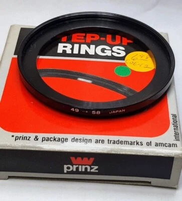 49-58mm Metal Step Up Stepping Lens Filter Adapter Ring 49mm-58mm  49-58 Japan - Image 1 of 4