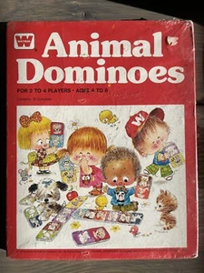 Vintage 1976 Animal DOMINOES Game Whitman 30 Cards Complete ~ USA ~ Ages 4 to 8 - Picture 1 of 6
