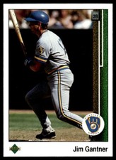 1989 Upper Deck #274 Jim Gantner Milwaukee Brewers