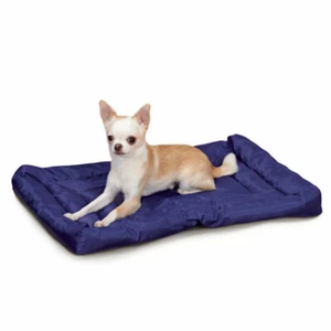 Royal Blue Dog Beds Water Resistant Nylon Crate Mat Indoor Outdoor Use Pick Size - Picture 1 of 4