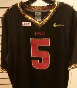 Florida State Seminoles (FSU) Jameis Winston #5 Black Men Stitch Jersey - Picture 1 of 2