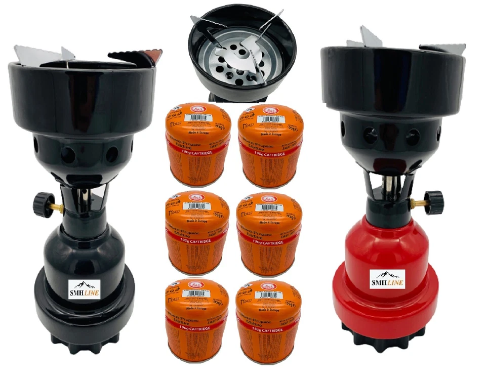 Campingkocher Kohleanzünder Gaskocher Grillanzünder Shisha + Gaskartuschen 190g - Bild 1 von 1