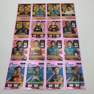 2022 Turbo Attax Pink Parallel Card F1 Topps Formula Trading 63 Cards In Deck - Picture 1 of 7