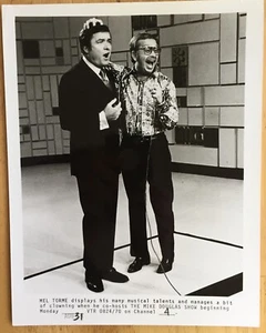 Mike Douglas & Mel Torme in a Promotional B & W Photo 8”X10” Mike Douglas Show - Picture 1 of 1
