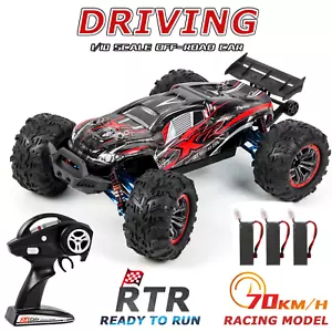 1:10 2.4GHz 4WD RC Car 70KM/H Brushless High Speed Off-Road Vehicle 3Battery RTR - Picture 1 of 12