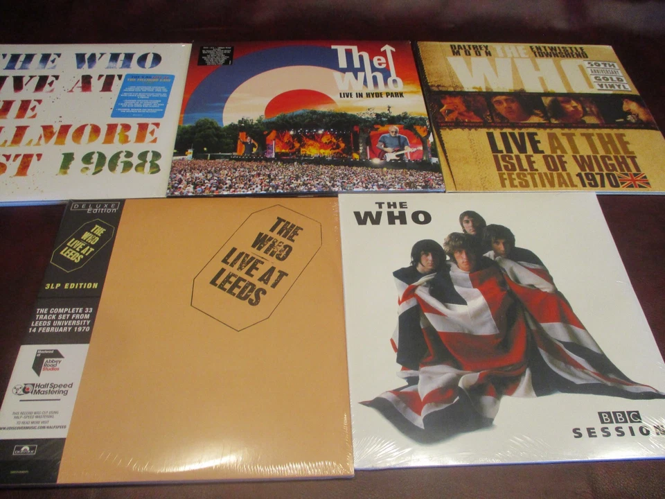 THE WHO VERIFIED DELUXE LEEDS + BBC + FILLMORE + HYDE PARK W/DVD + WIGHT 14 LPS - Image 1 of 1
