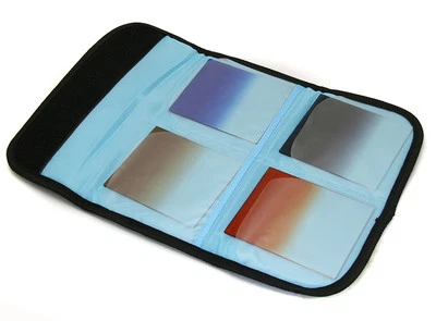 Gradual Red Blue Gray Brown 4PCS Filter Set for Cokin P Series+4 Slots Case - Image 1 of 3