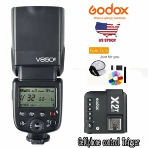 Godox V850II 2.4G TTL Flash Li-ion Battery Speedlite + X2T-S Trigger For Sony US - Picture 1 of 12