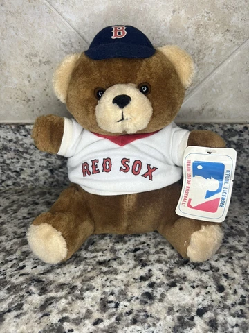 Boston Red Sox Vintage MLB Steven Smith Stuffed Animal 9.5” Plush Teddy Bear Cover