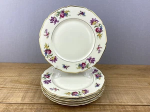 5 Heinrich & Co Cora Rimmed Salad Plates Rare - Picture 1 of 6
