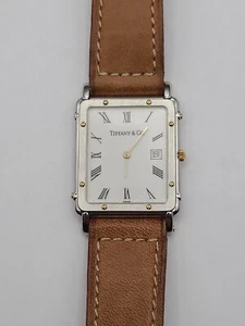 Tiffany&Co Alexis Barthelay 18k /stainless Steel 7 Jewels Quartz Watch Geneve - Picture 1 of 24