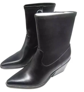 Universal Thread Women’s Black Pointy Toe Ankle Boots Size 10 & 8.5 – Stylish - Foto 1 di 21