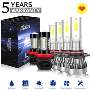 For Toyota RAV4 2006-2014 LED Headlight + Fog Light Bulb Combo Kit 9005+9006+H11 - Picture 1 of 20