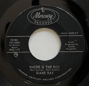 Diane Ray Where Is The Boy / My Summer Love 45 rpm Mercury Teen Pop (1963) vg - Picture 1 of 2