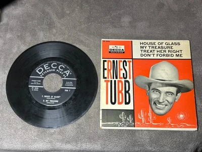 Ernest Tubb - House of Glass - Decca EP - VG/VG - Image 1 of 2