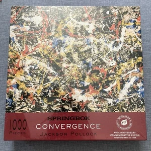 Rompecabezas Springbok Jackson Pollock Convergence 1000 piezas arte abstracto sellado NUEVO - Imagen 1 de 4