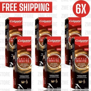 6X Colgate Ottica Bianca per Utenti Caffè, Tè e Tabacco Dentifricio, 75ml - Foto 1 di 4