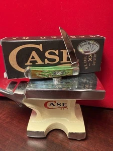 Case XX Burnt Bright Green Bone Lizard Skin Tiny Trapper (61154W) New Release - Picture 1 of 4