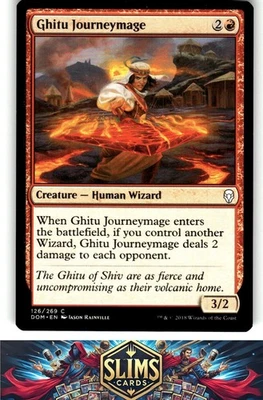Magic the Gathering MTG Dominaria Ghitu Journeymage #126 Buy 2 Get 1 - Image 1 of 2