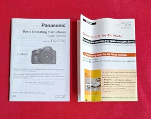Panasonic Lumix camera DC-FZ82 Instruction manual book, Quick Guide for 4K Photo - Picture 1 of 9