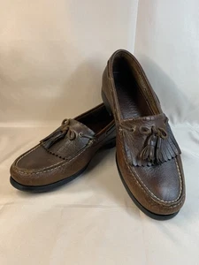 St. John's Bay 060-3637 Herren Tasseled Braun Leder Halbschuhe Slipper Schuhe 10.5M - Bild 1 von 18