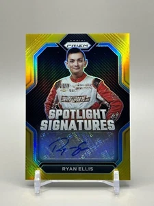 2023 Panini Prizm Racing Nascar GOLD Prizm AUTO #D 02/10 Ryan Ellis - Picture 1 of 2