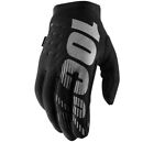 100% Black/Grey Women's Brisker Cold-Weather Gloves - S 11016-057-08