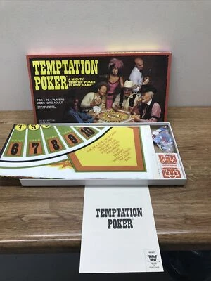 Vtg TEMPTATION POKER Card and Board Game Whitman 1982 New content Sealed 4829-21 - Image 1 of 4