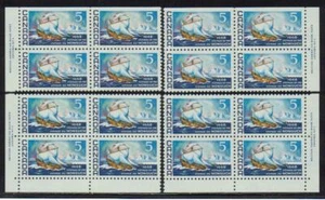1968 Canada SC# 482 Voyage of The Nonsuch Plate 1 Plate Blocks of 4 M-NH # 2169 - Picture 1 of 1