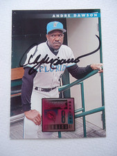 Andre Dawson - 1995 Donruss Autographed Baseball card # 260 - Florida Marlins