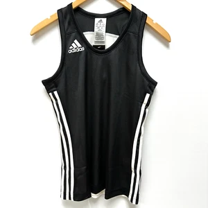 Camiseta de baloncesto Adidas negra blanca 3G práctica de velocidad reversible para hombre pequeña NUEVA - Imagen 1 de 7