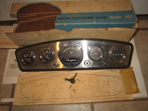 Vintage Ongaro Dynamic Industries Dash Gauge Panel Rat Rod Marine Oil Temp Amp R - Picture 1 of 16