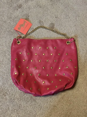 Bolso de Mano Nicki Minaj Rosa Imitación Cuero Tachonado Foto 1 de 4