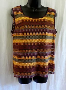 ¿Top o chaleco Gabrielle talla XL multicolor 100 % poliéster cuello de ganchillo? EVC? - Imagen 1 de 11