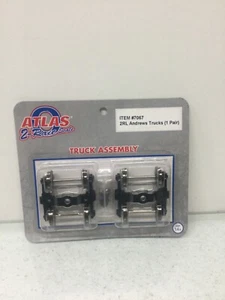 Atlas 1 Pair O Scale 2  Rail Andrews Metal Trucks #7067  New - Picture 1 of 3