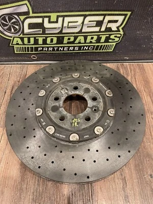 2017 2018 19 20 21 22 AUDI R8 PLUS V10 FRONT RIGHT CARBON CERAMIC ROTOR *READ* - Image 1 of 4