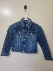 The Childrens Place Girls Jacket Size M 7/8 Long SleeveButton Front Denim Jacket - Picture 1 of 8