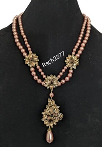 Heidi Daus "Dazzling Debutante" Crystal Drop Statement Necklace-NWT-Orig. $200 - Picture 1 of 8