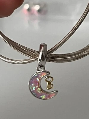 Pandora Charm Pendente Chiave della Luna 762985C01 S925 ALE - Immagine 1 di 3