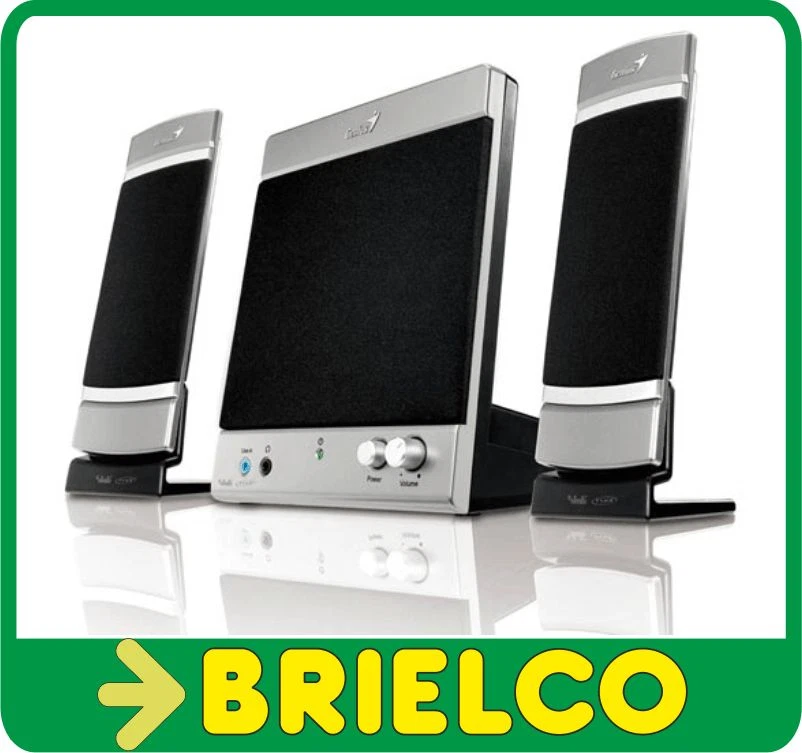 ALTAVOCES AMPLIFICADOS MULTIMEDIA 2.1 GENIUS 9W+3W+3W RMS 4"+(1.7"X4) BD1513 - Immagine 1 di 1