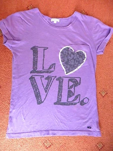 Girl's Golddigga Purple Short-sleeved T-shirt, Age 13 - Picture 1 of 8